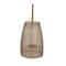 Gold Iron Modern Candle Holder Lantern, 16" x 9" x 9"